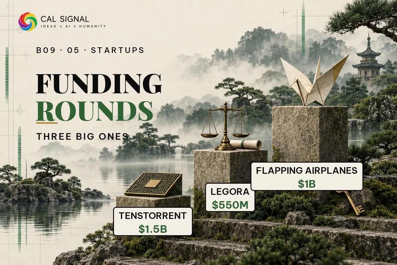 Section 05, funding rounds: Tenstorrent, Legora, Flapping Airplanes